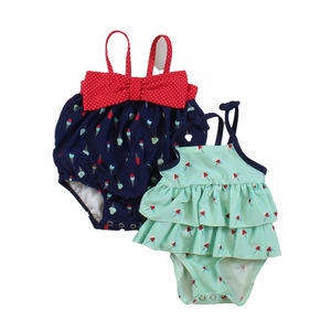 Unknown Brand Girls Aqua | Blue 1-piece Swimsuit size: 3-6 Months